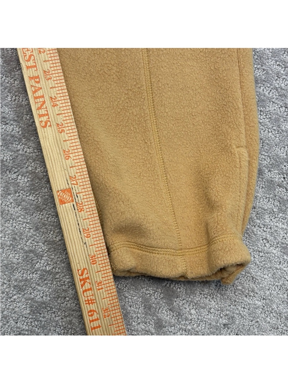 New Balance Made in USA Sherpa Fleece Pant Dolce Beige Sz Medium‎ MP43540 - Picture 6 of 10